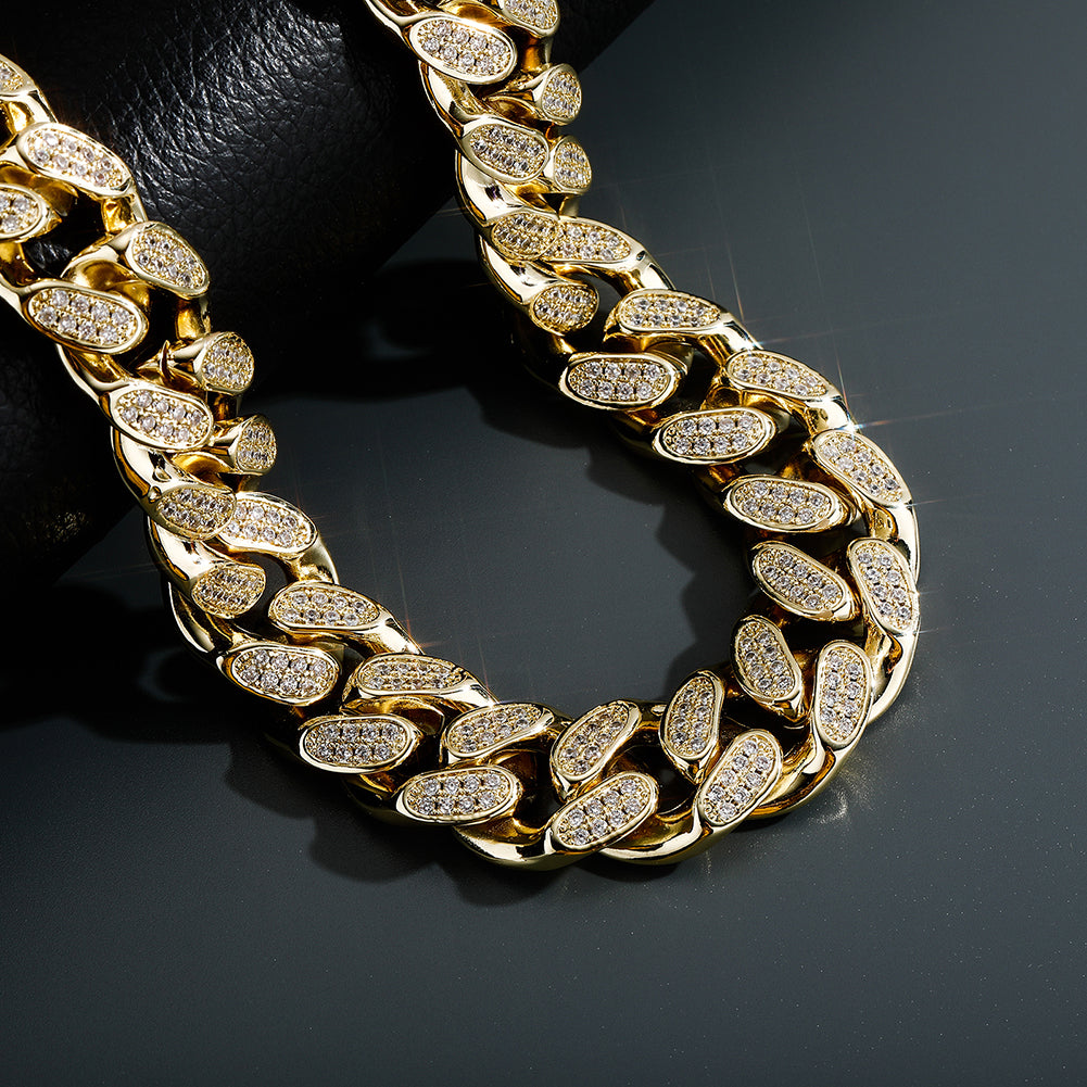 18mm Heavy Luxury Cuban Link Necklace