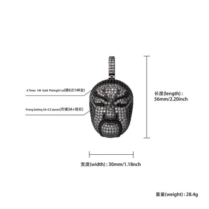 Chinese Mask Necklace