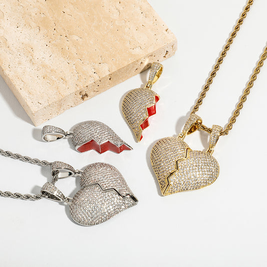 Heart Broken Magnetic Necklace
