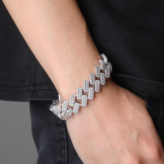 20mm Prong Setting Cuban Bracelet