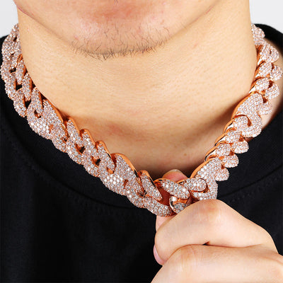 20mm Miami Cuban Chain With Bracelet