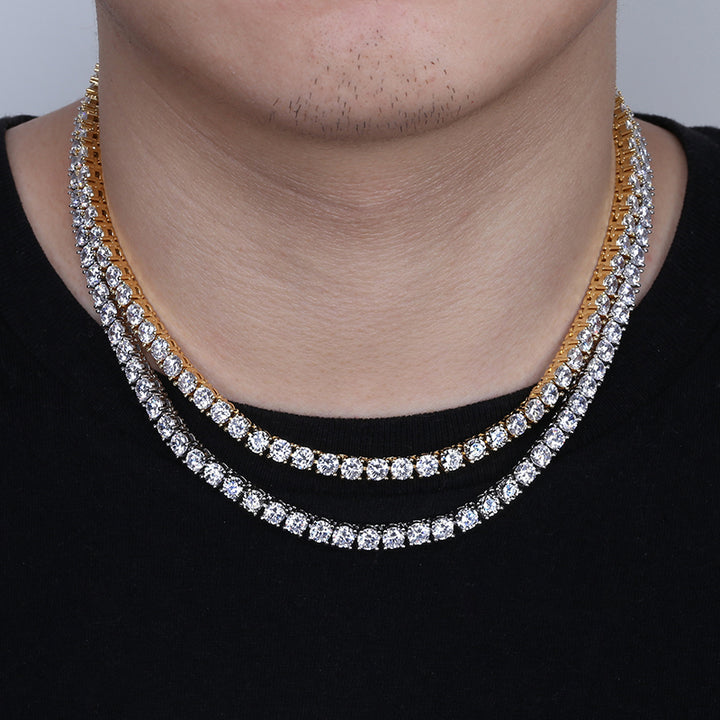 3-5MM Iced Out Diamond Tennis Chain sale