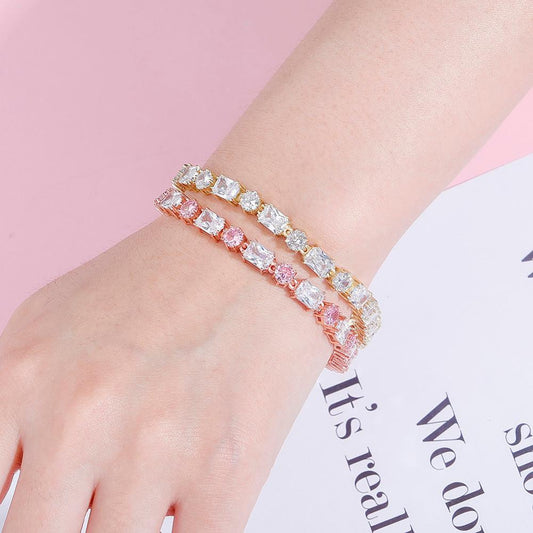 6mm Round and Square Bracelet