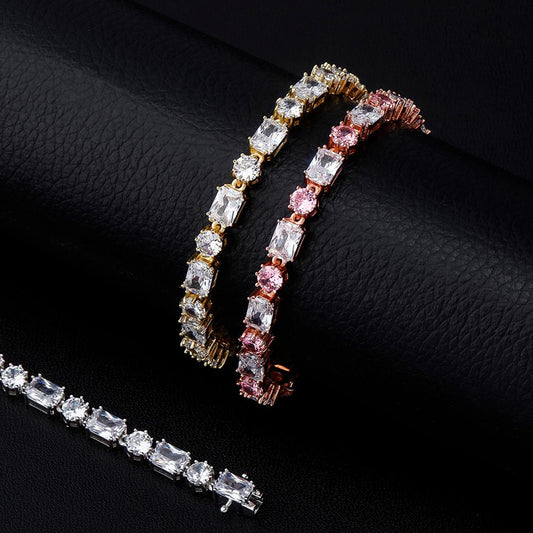 6mm Round and Square Bracelet