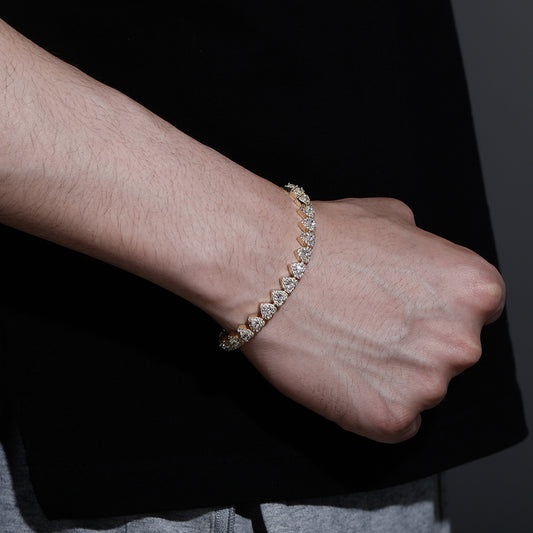 7mm Heart Bracelet
