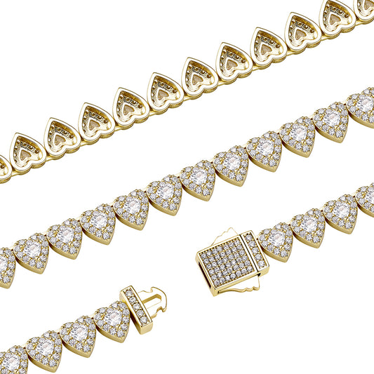 7mm Heart Bracelet