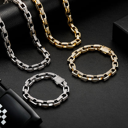 8mm Ice Box Link Chain Necklace