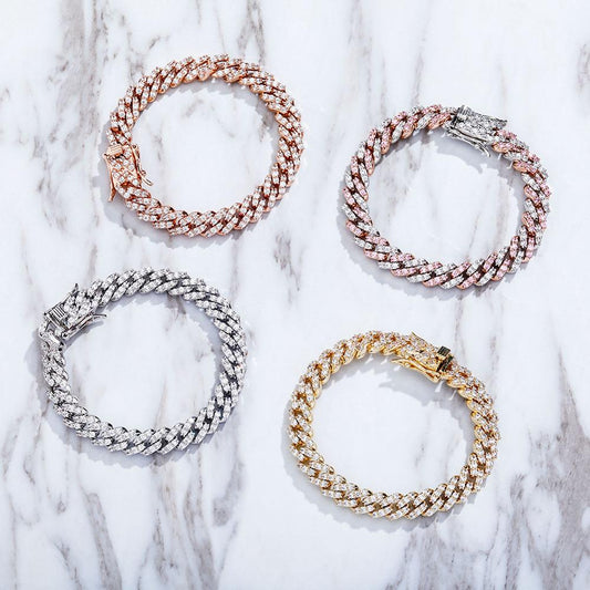 8mm Miami Cuban Chain Bracelet