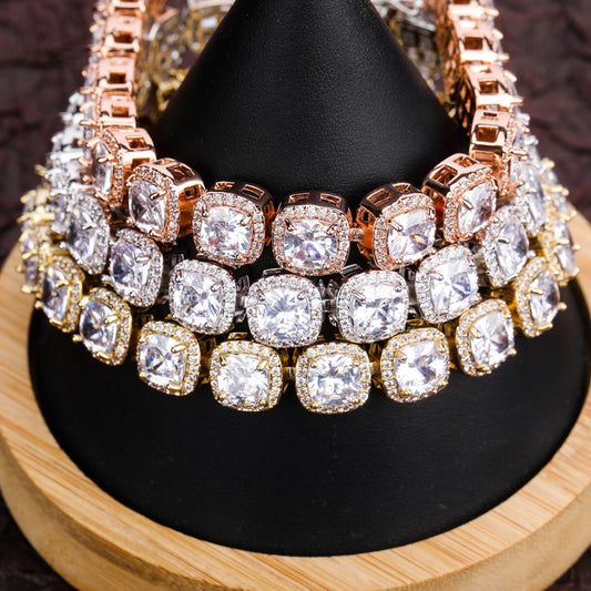 Cubic Zirconia Choker Bracelet