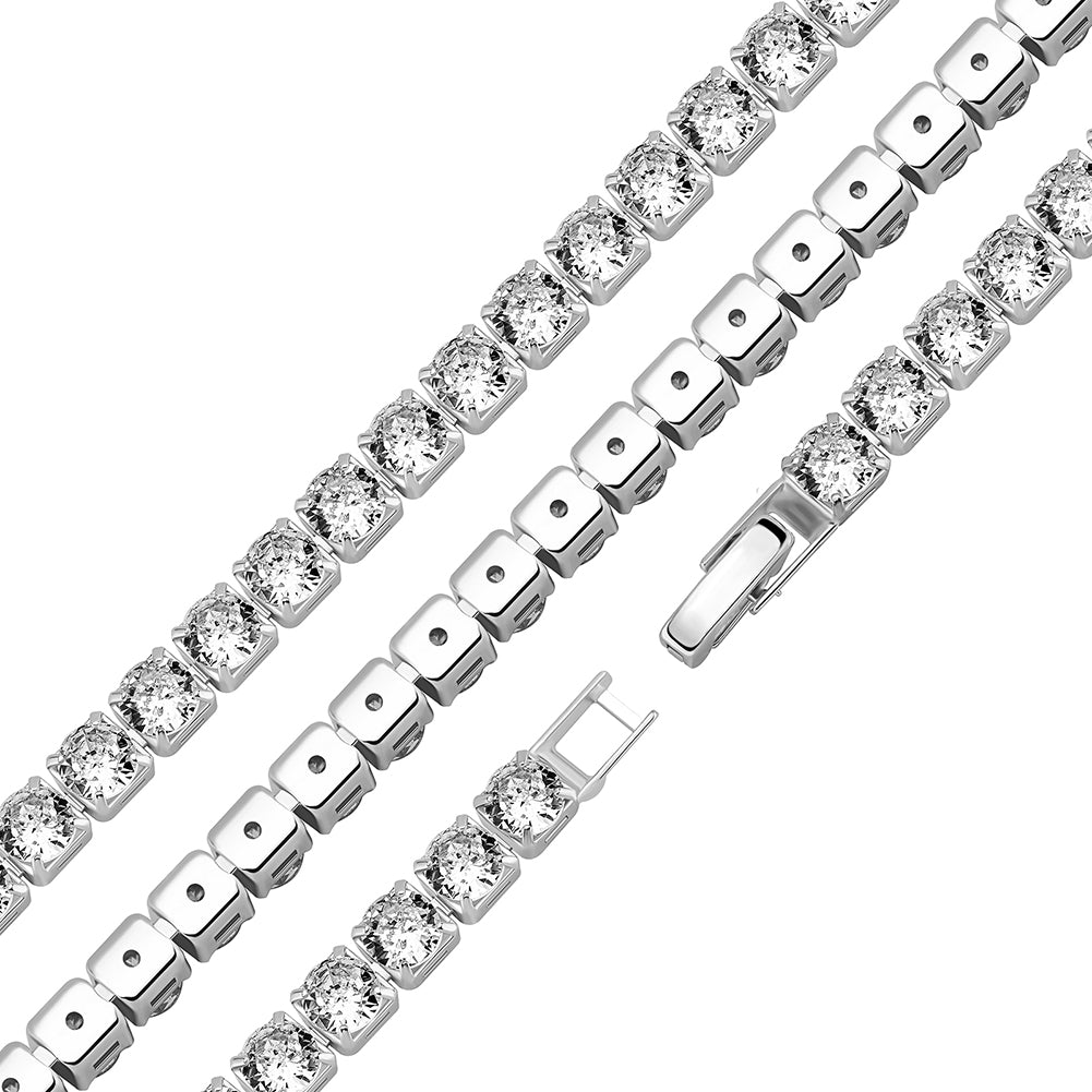 TOPGRILLZ Classic Micro Tennis Necklace 2 5 5mm Iced Out CZ Tennis Chain with New Fold 03730e14 ad6f 47af b72c