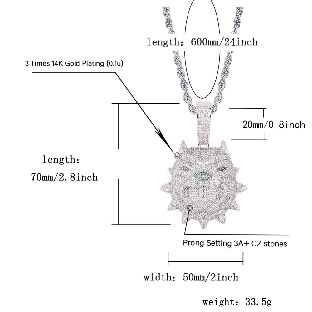 Bully Dog Necklace