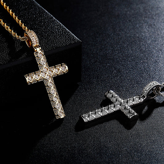 Baguette Cross Necklace