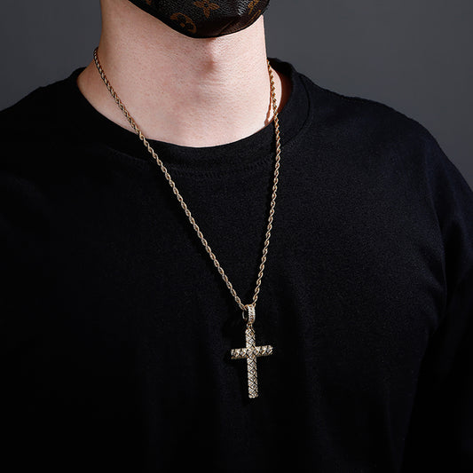 Baguette Cross Necklace