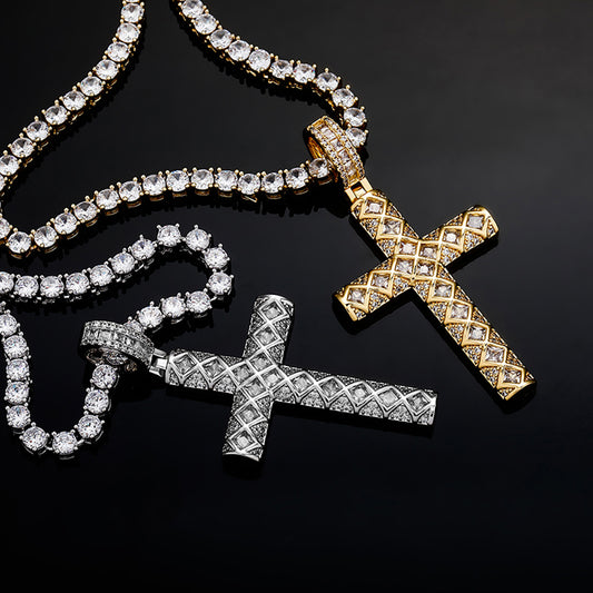 Baguette Cross Necklace