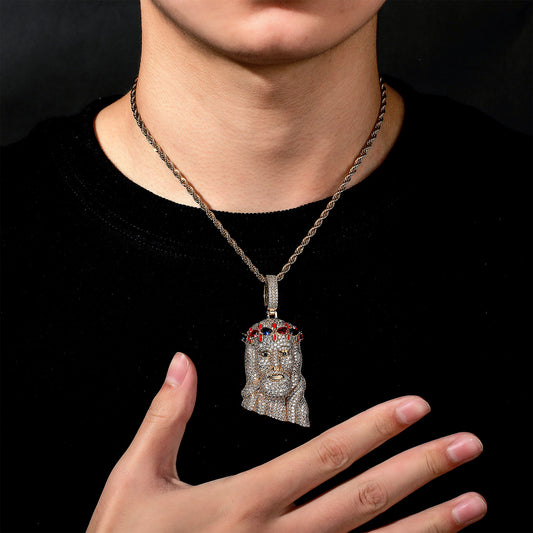 Jesus Face Necklace