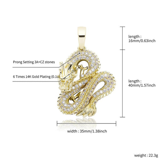 Sculpture Dragon Necklace