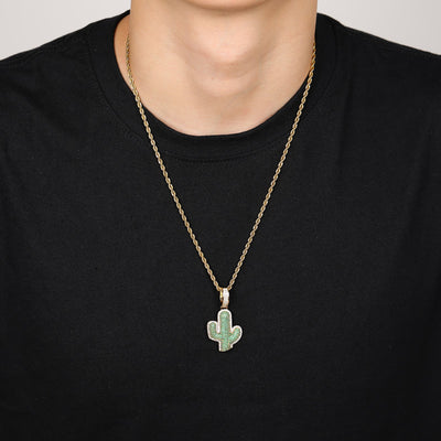 Green Cactus Necklace