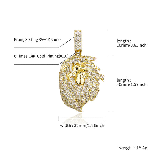 Lion Head Necklace