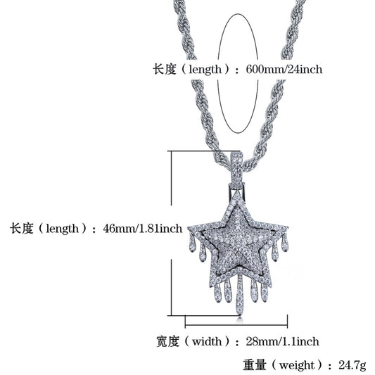 Drip Star Necklace