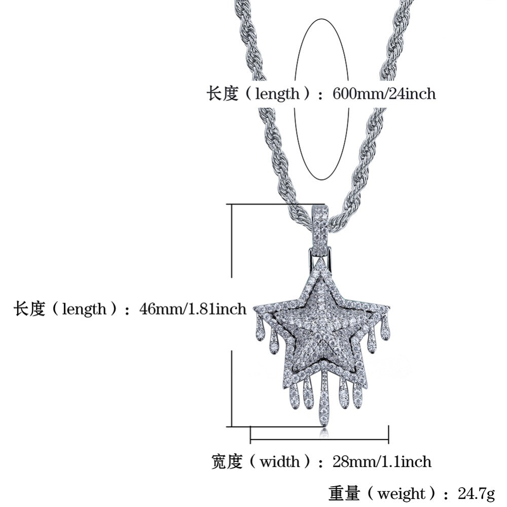 Drip Star Necklace