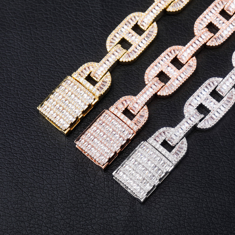 Miami 14mm Big Box Clasp Cuban Link Bracelet