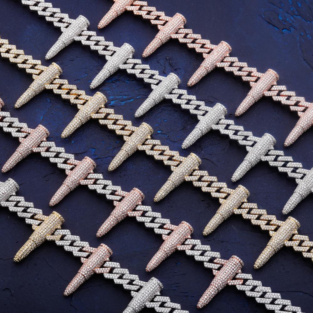 14 mm Rivet Bullet shaped Cuban Chain