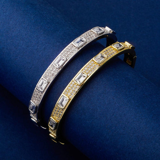 7mm Luxury Iced Out Cubic Zirconia Bracelet