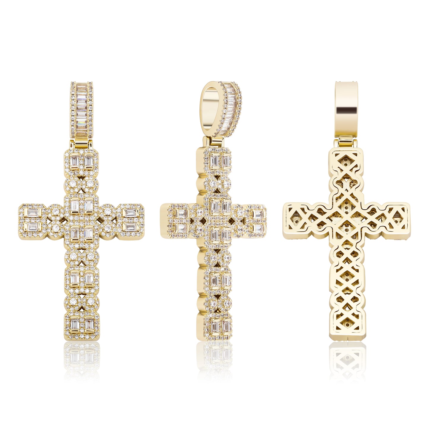 Micropavé Cross Necklace
