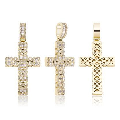 Micropavé Cross Necklace