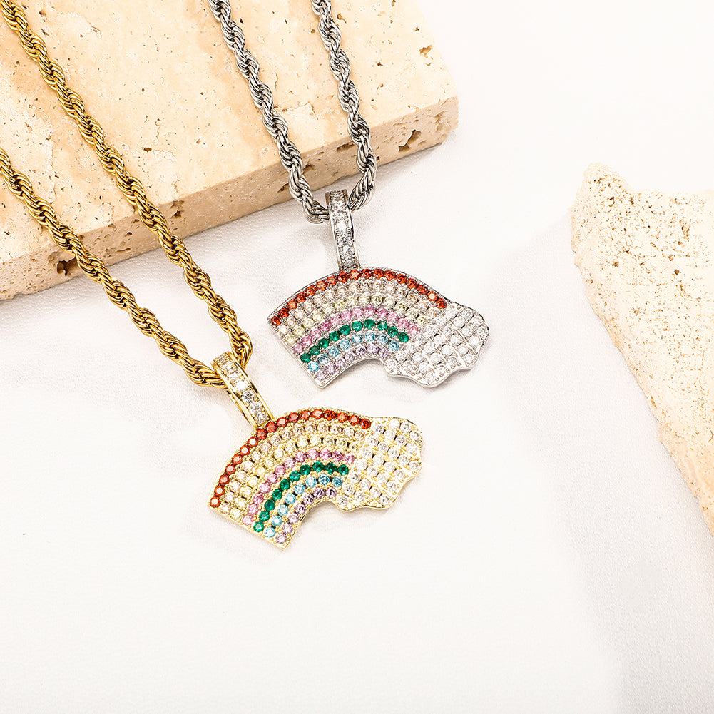 Rainbow Cloud Necklace