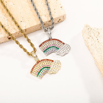 Rainbow Cloud Necklace
