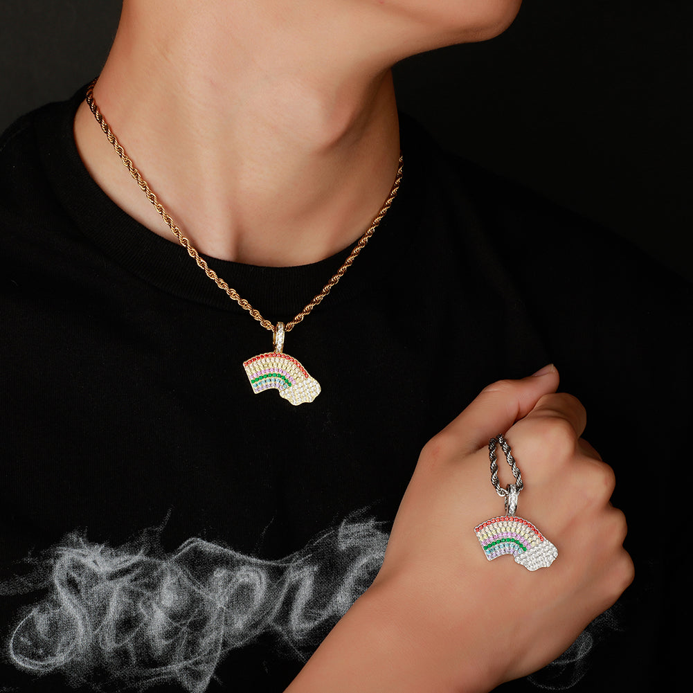 Rainbow Cloud Necklace