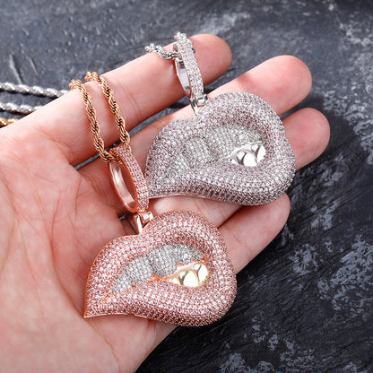 Drip Lips Necklace