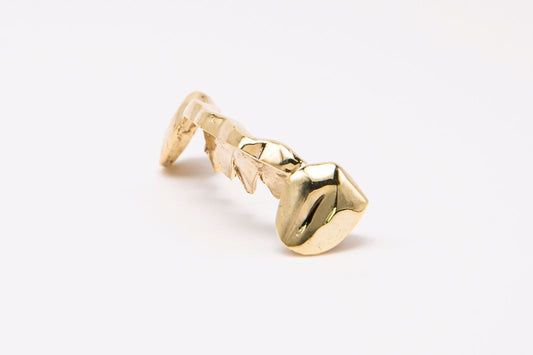 The Bridge - Yellow Gold 2 Teeth Cap, 6 Tooth Bridge