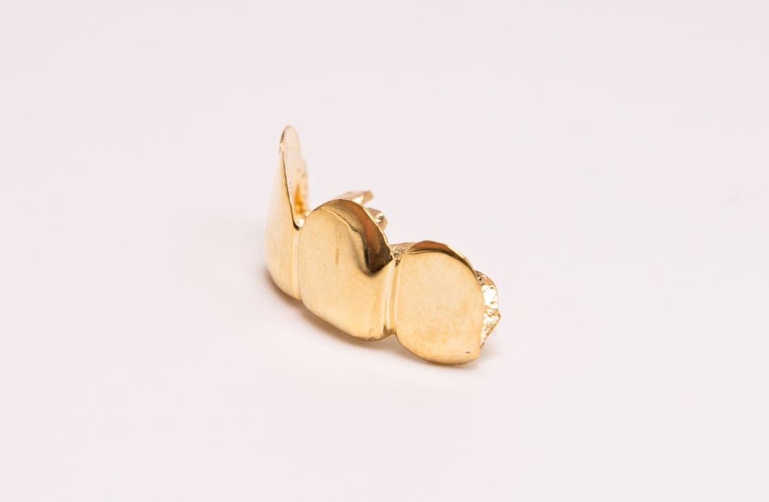 The Even Steven - Yellow Gold 4 Teeth