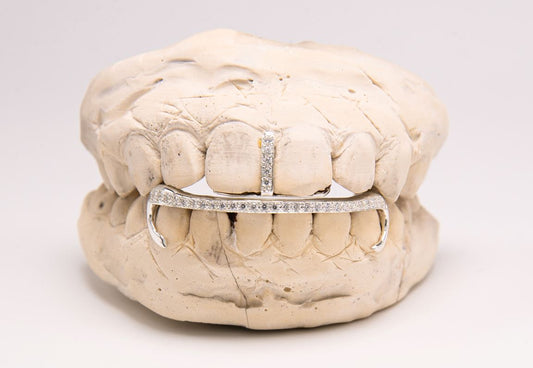 The Kim K - Sterling Silver 2 Piece Grillz