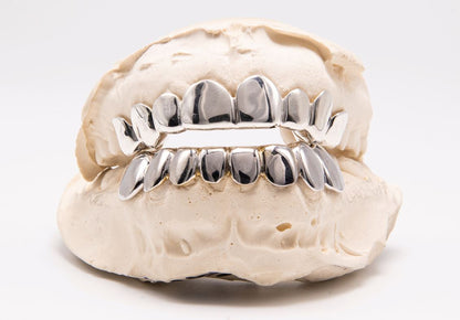 The Kodak - Sterling Silver 16 Teeth Top and Bottom