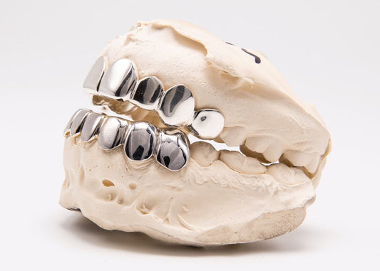 The Kodak - Sterling Silver 16 Teeth Top and Bottom