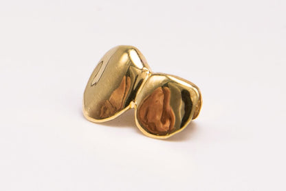 The Side Piece - Yellow Gold 2 Teeth