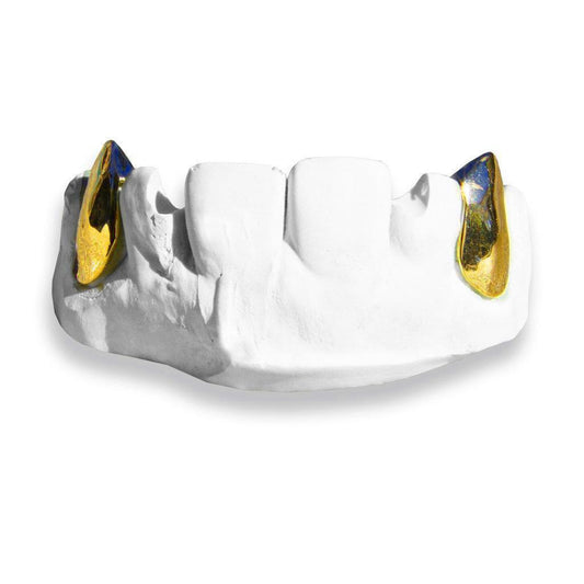 The Vampire - Yellow Gold 2 Teeth