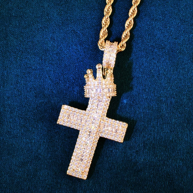 Crown Cross Necklace