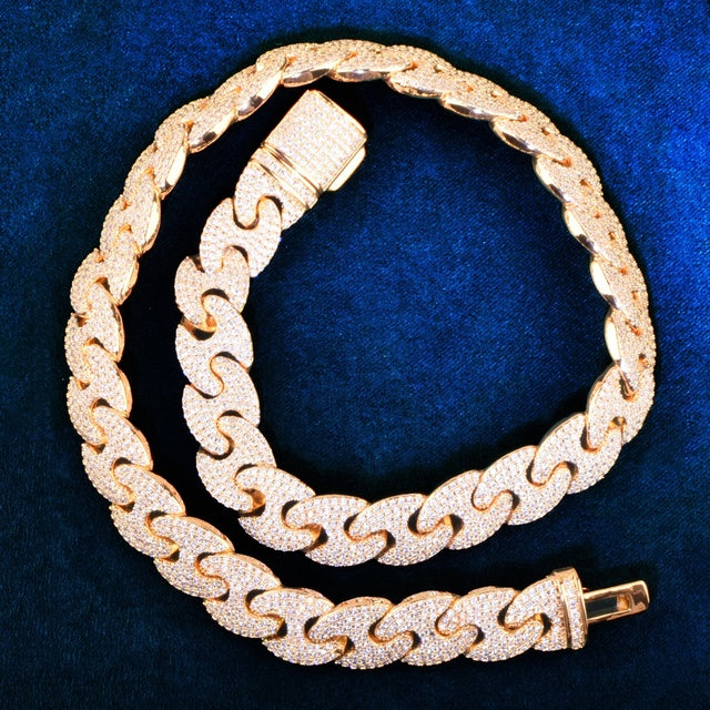 Solid Miami Cuban Chain Men Necklace