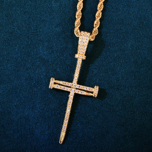 Nail Cross Necklace