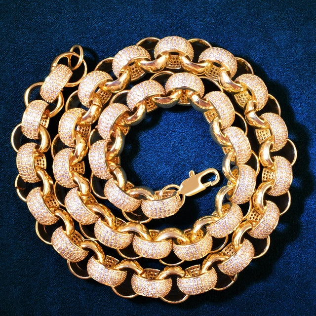 10mm Circle Cuban Chain Necklace