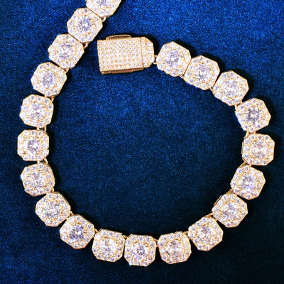 Square Clustered Chain Bracelet