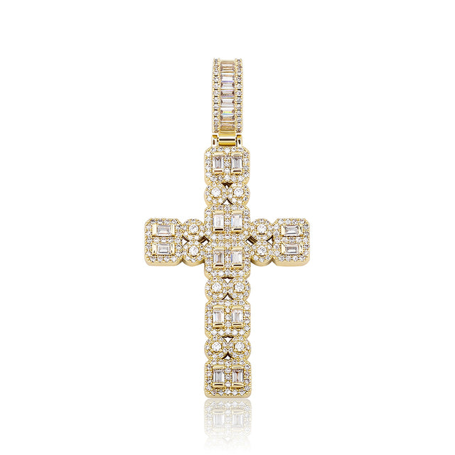 Micropavé Cross Necklace