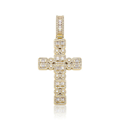 Micropavé Cross Necklace