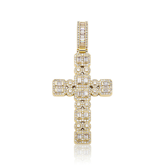 Micropavé Cross Necklace