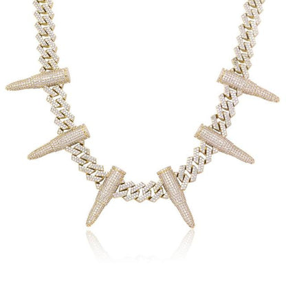 14 mm Rivet Bullet shaped Cuban Chain