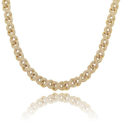 12mm/14mm Miami Box Clasp Cuban Chain